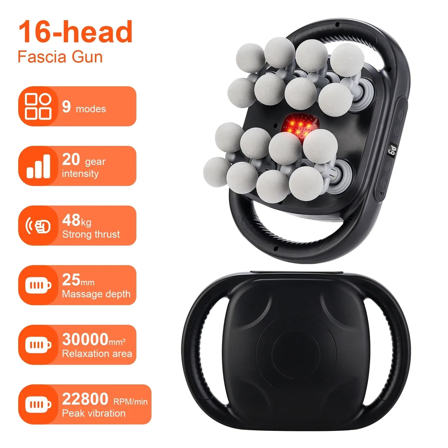 DeepStrike™ Massage Gun: 16 Heads, Full-Body Bliss 💆 - TrendiMarkt