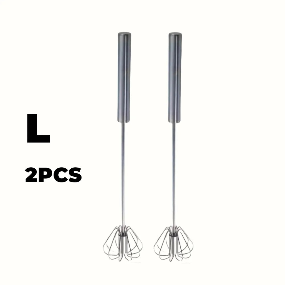 Stainless Steel Egg Beater Durable Semi-Automatic Mixer for Effortless Egg Cream Mixing Stirring and Beating for Kitchen Baking