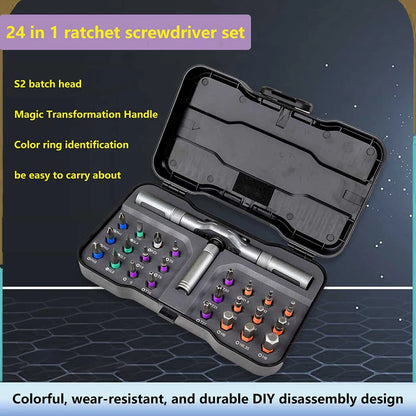 FixMaster™ 24-in-1 Magnetic Ratchet Set