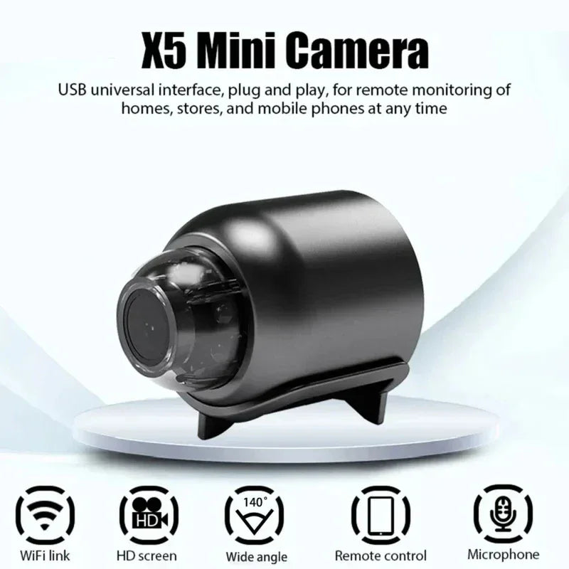 New X5 Mini Camera 1080P Clear Night Vision Lightweight Portable Premium Cams Motion Detection Wireless Surveillance Camera - TrendiMarkt