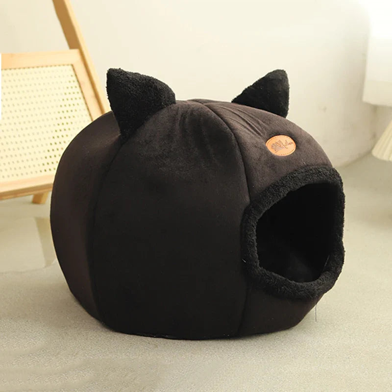 Sleep Comfort In Winter Cat Bed Iittle Mat Basket Small Dog House Products Pets Tent Cozy Cave Nest Indoor Cama Gato