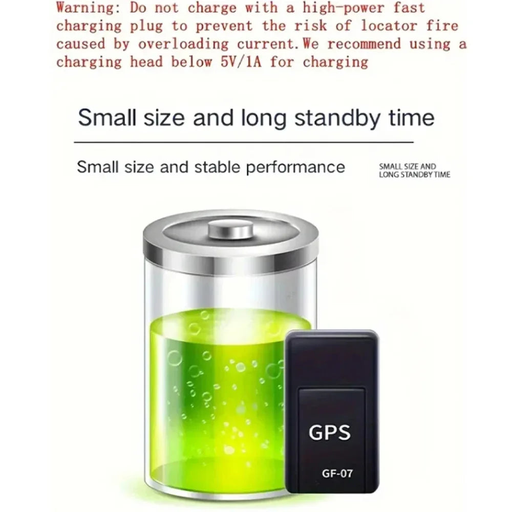 Magnetic GPS Tracker - Mini Portable Car Tracking Device with Strong Magnetic Mount & SOS Alarm - TrendiMarkt