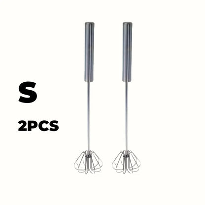 Stainless Steel Egg Beater Durable Semi-Automatic Mixer for Effortless Egg Cream Mixing Stirring and Beating for Kitchen Baking