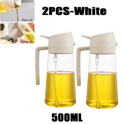 Woobrice Oil Spray Bottle 200/300/500ml - Eco-Friendly Cooking Sprayer for BBQ Baking Kitchen