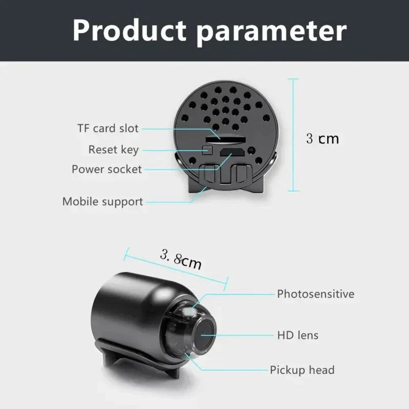 New X5 Mini Camera 1080P Clear Night Vision Lightweight Portable Premium Cams Motion Detection Wireless Surveillance Camera - TrendiMarkt