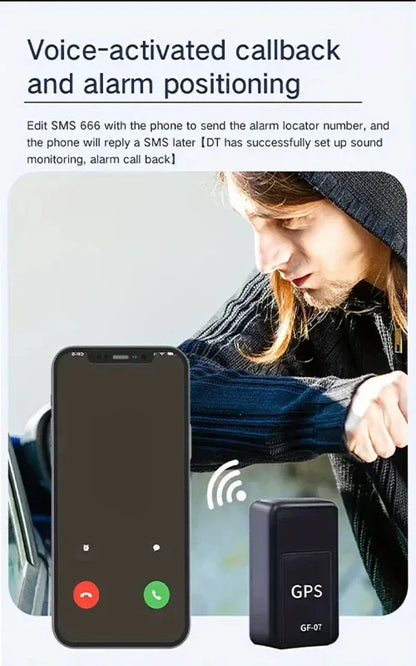 Magnetic GPS Tracker - Mini Portable Car Tracking Device with Strong Magnetic Mount & SOS Alarm - TrendiMarkt