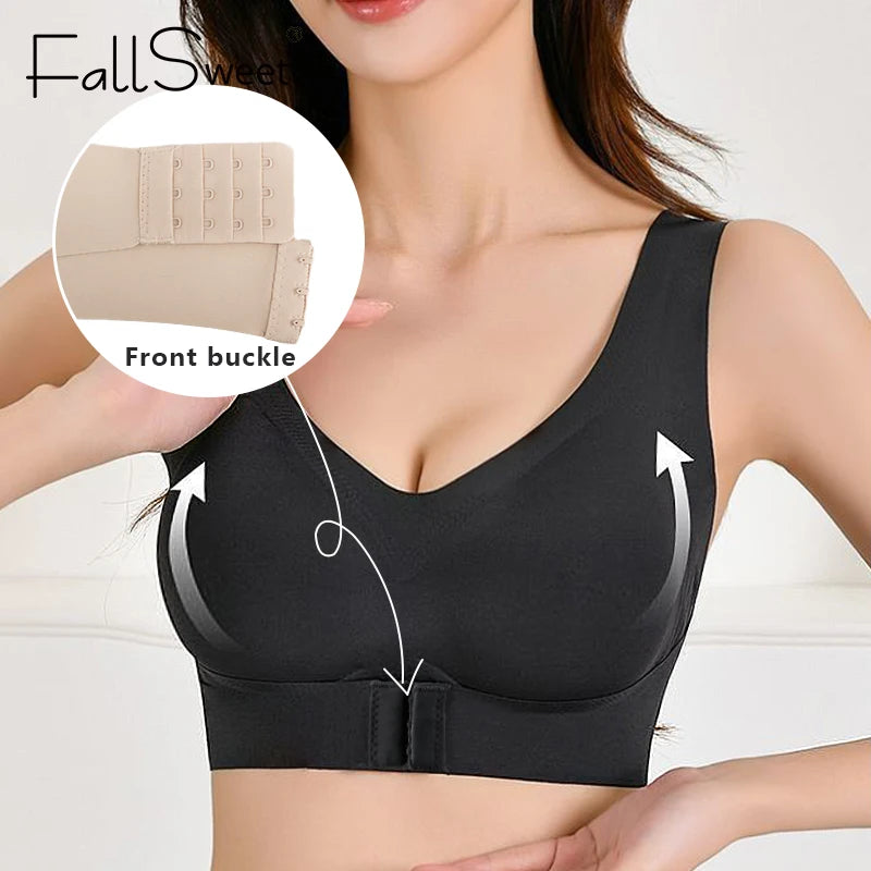 Front-Close Posture Bra with Cross-Back Support 💪