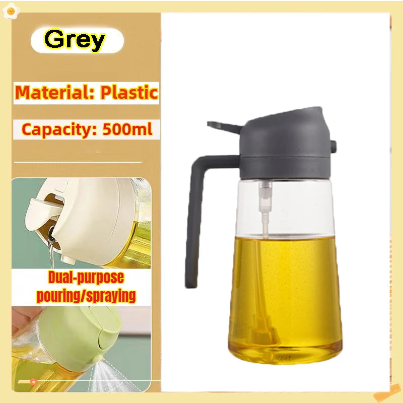 Woobrice Oil Spray Bottle 200/300/500ml - Eco-Friendly Cooking Sprayer for BBQ Baking Kitchen