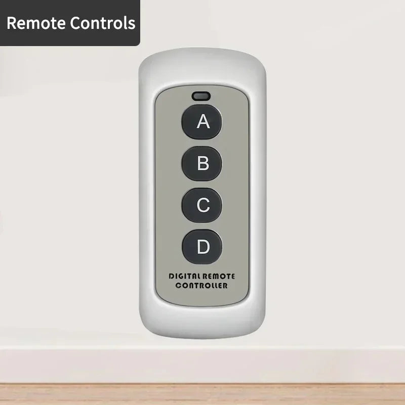 TNCE RF433MHz Mini Wireless Remote Control Light Switch 1/2/3 Gang 86 Wall Transmitter Switch Button Wall Panel Switch