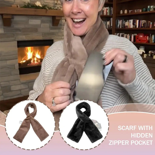 CozyVault™ Faux Fur Scarf 🧣✨