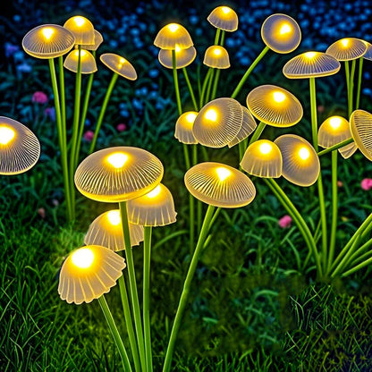 GlowShroom Solar Garden Lights | Waterproof Jellyfish & Mushroom Outdoor Lamps
