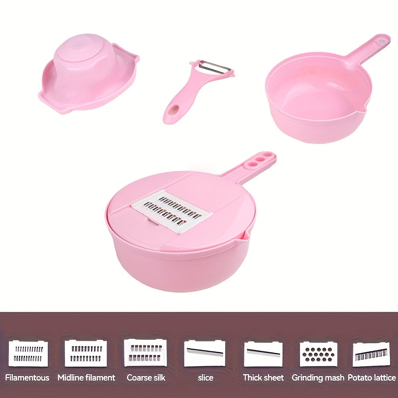 Versatile 12in1 Manual Vegetable Chopper  Slicer