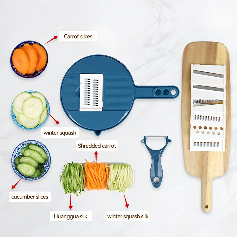 Versatile 12in1 Manual Vegetable Chopper  Slicer