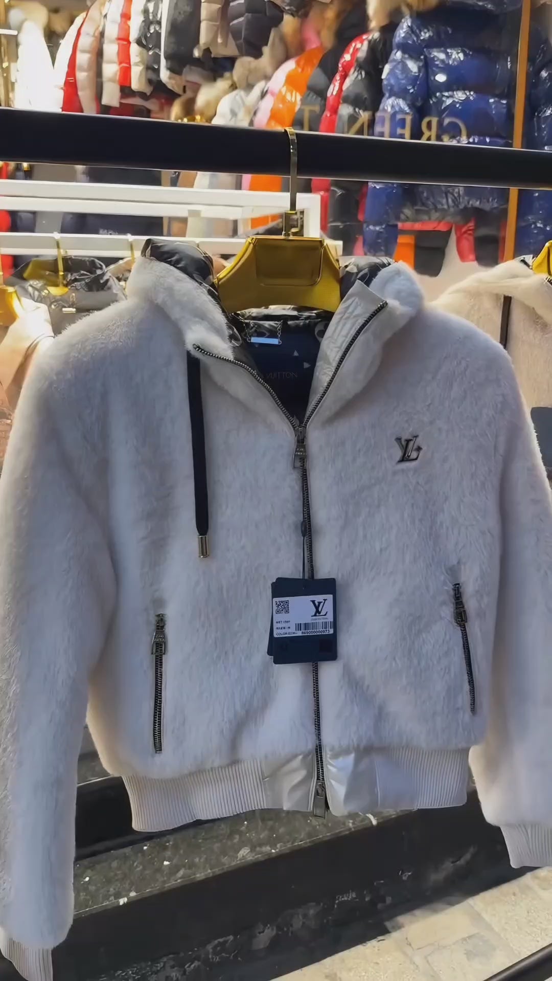 Peluş Kapüşonlu Bomber Ceket