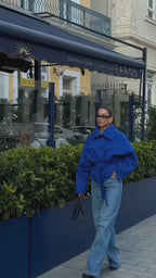 Ravik Boyfriend Fit Soft Touch Jacket – Blue