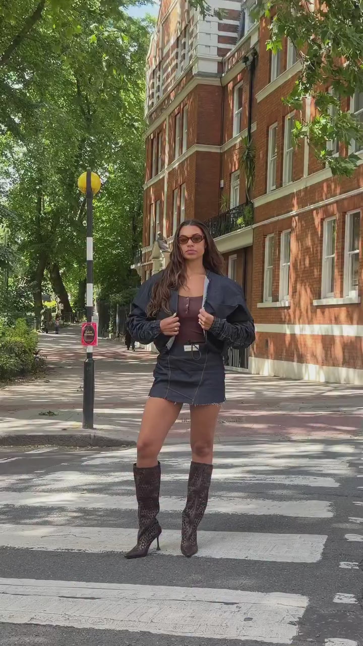 Bovly Hakiki Deri Kahve Yazlık Çizme