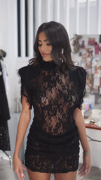 Lysandra Lace Mini Dress & Bralette Boxer 3-Piece Set