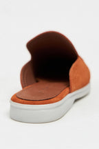 Sorrento – Handcrafted Genuine Suede Leather Mule Loafers – Navy Suede