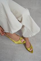 Aurelia Satin Peep-Toe Slingback Kitten Heels – Burgundy Satin