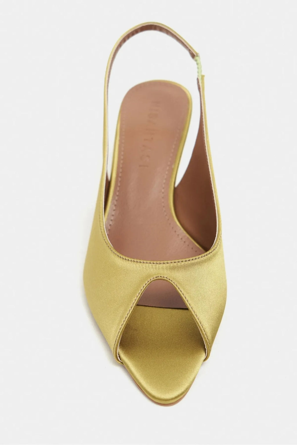 Aurelia Satin Peep-Toe Slingback Kitten Heels – Burgundy Satin