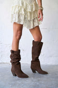 Kidney Real Suede Coffee Boots