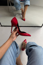 Sally Luxury Patent Leather Stiletto Pumps – 10 CM Heel