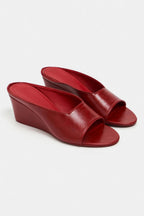 ALLISON Rustic Wedge Heel Slide Sandals for Women – 7 cm Comfort Heel