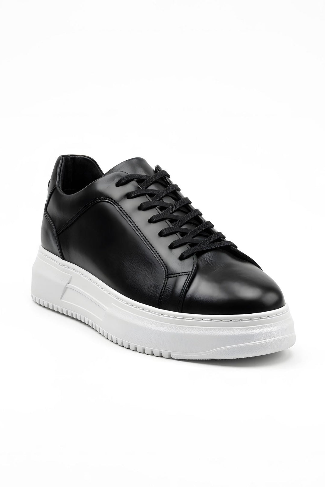 Armin Siyah %100 Hakiki Deri Havuzlu Eva Taban Sneaker
