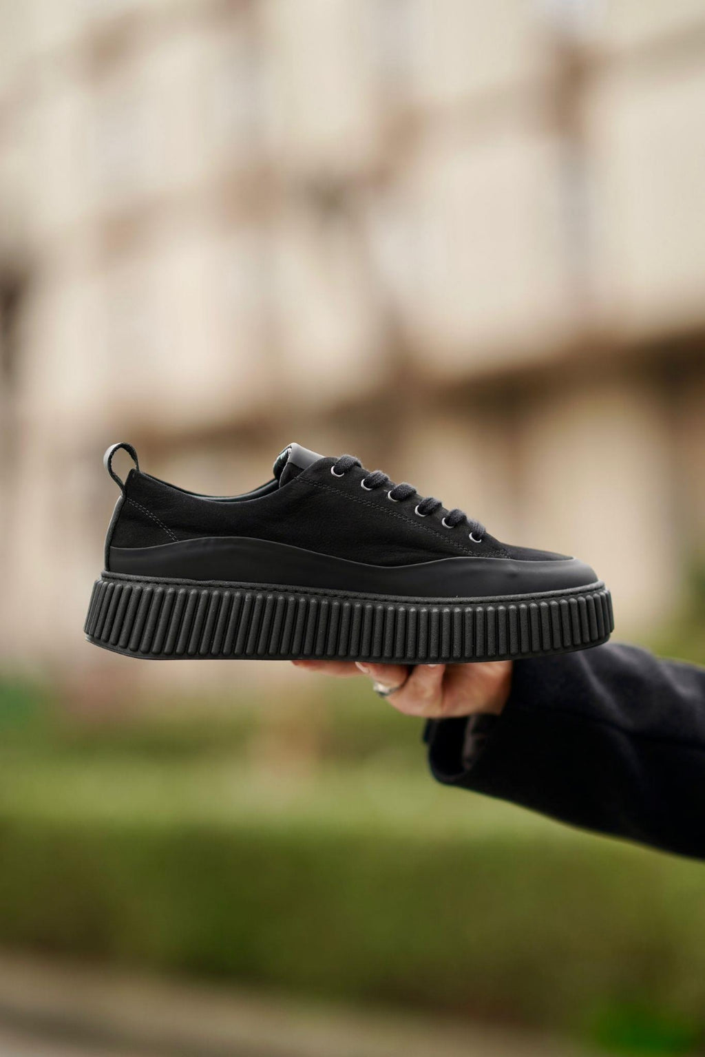 Mostra Siyah %100 Hakiki Deri Light Termo Taban Erkek Ayakkabı