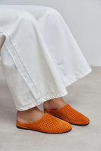 Liguria – Handmade Genuine Leather Flat Slide Sandals
