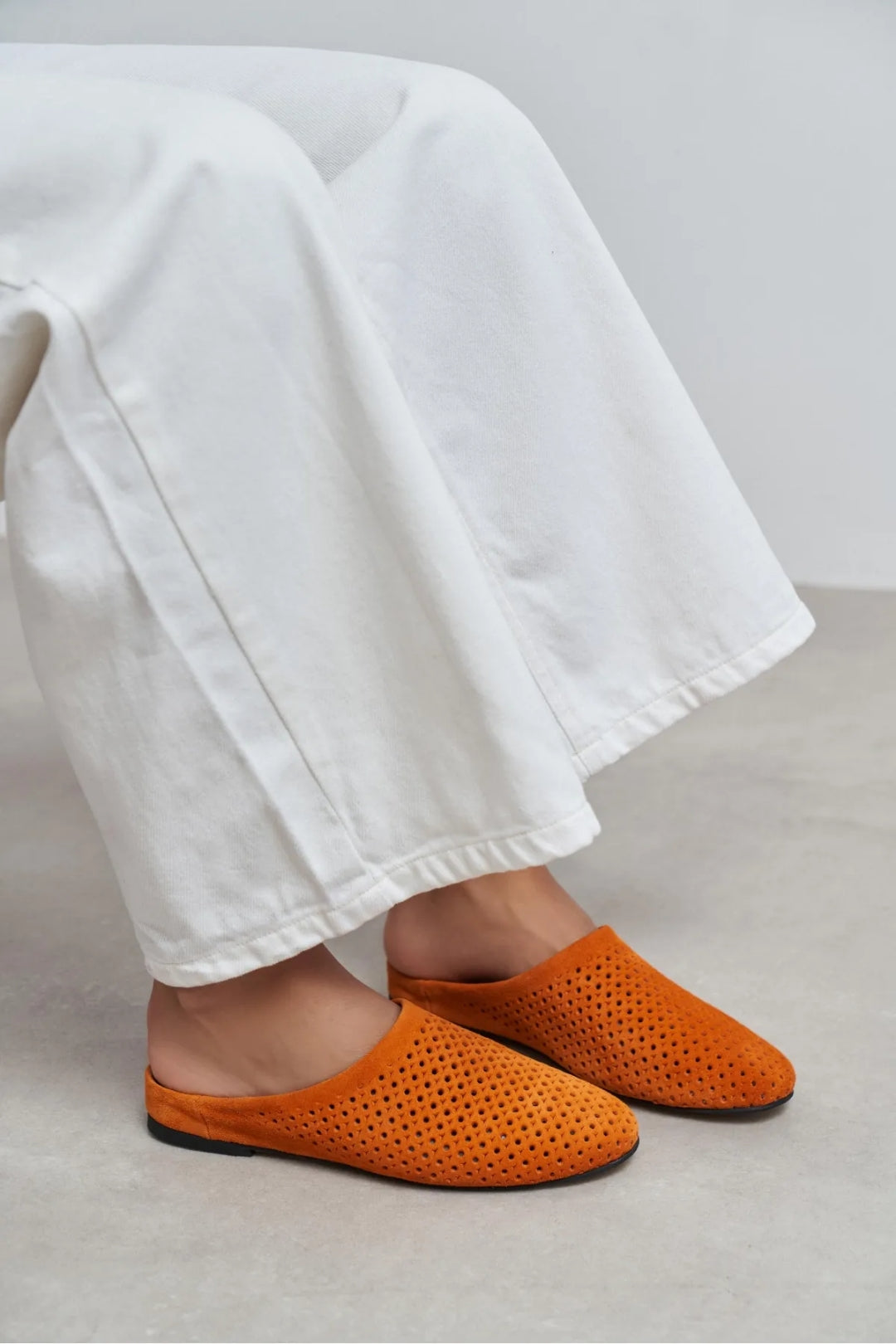 Liguria – Handmade Genuine Leather Flat Slide Sandals