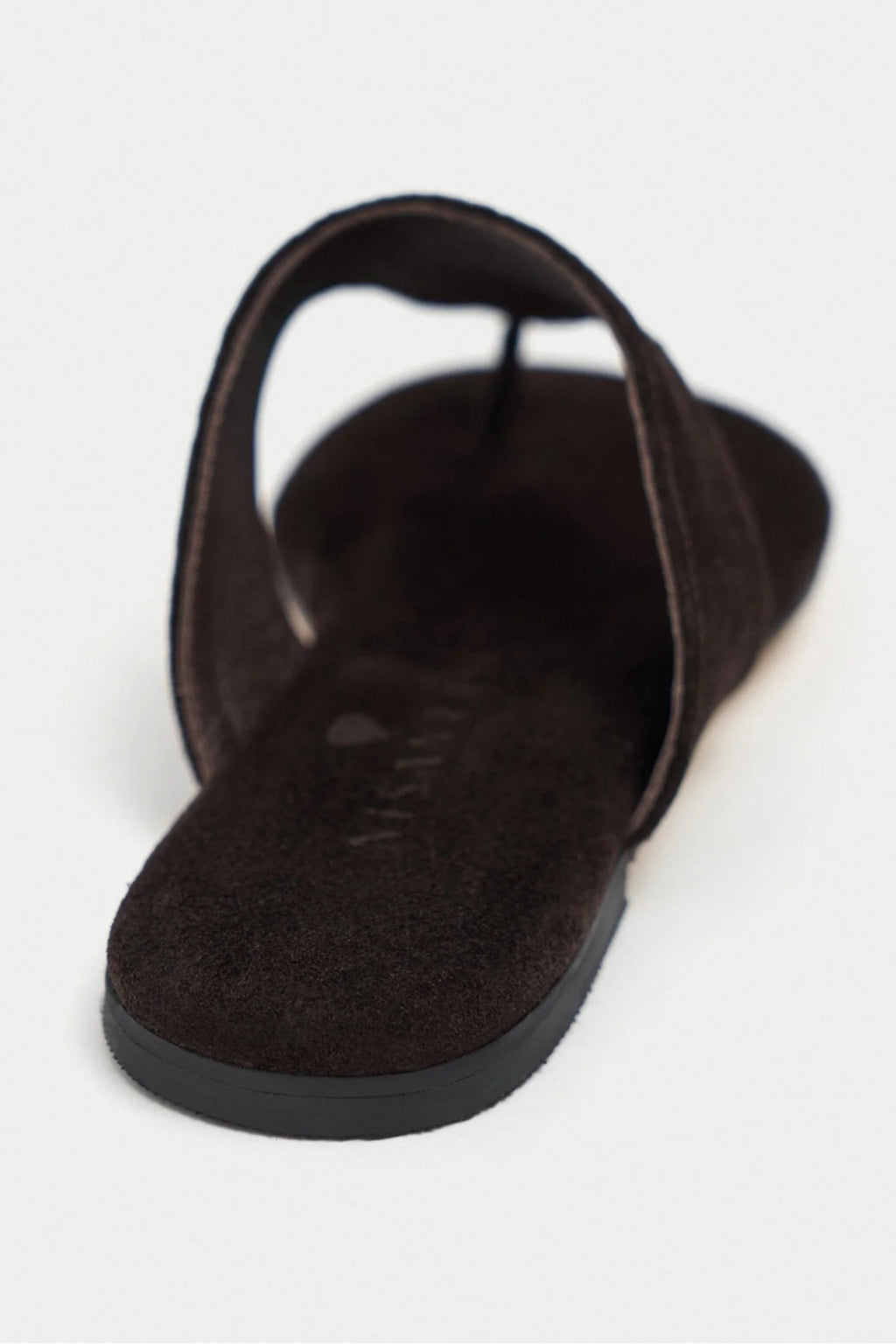 Ravello Handcrafted Genuine Leather Toe-Ring Sandals — Red Suede