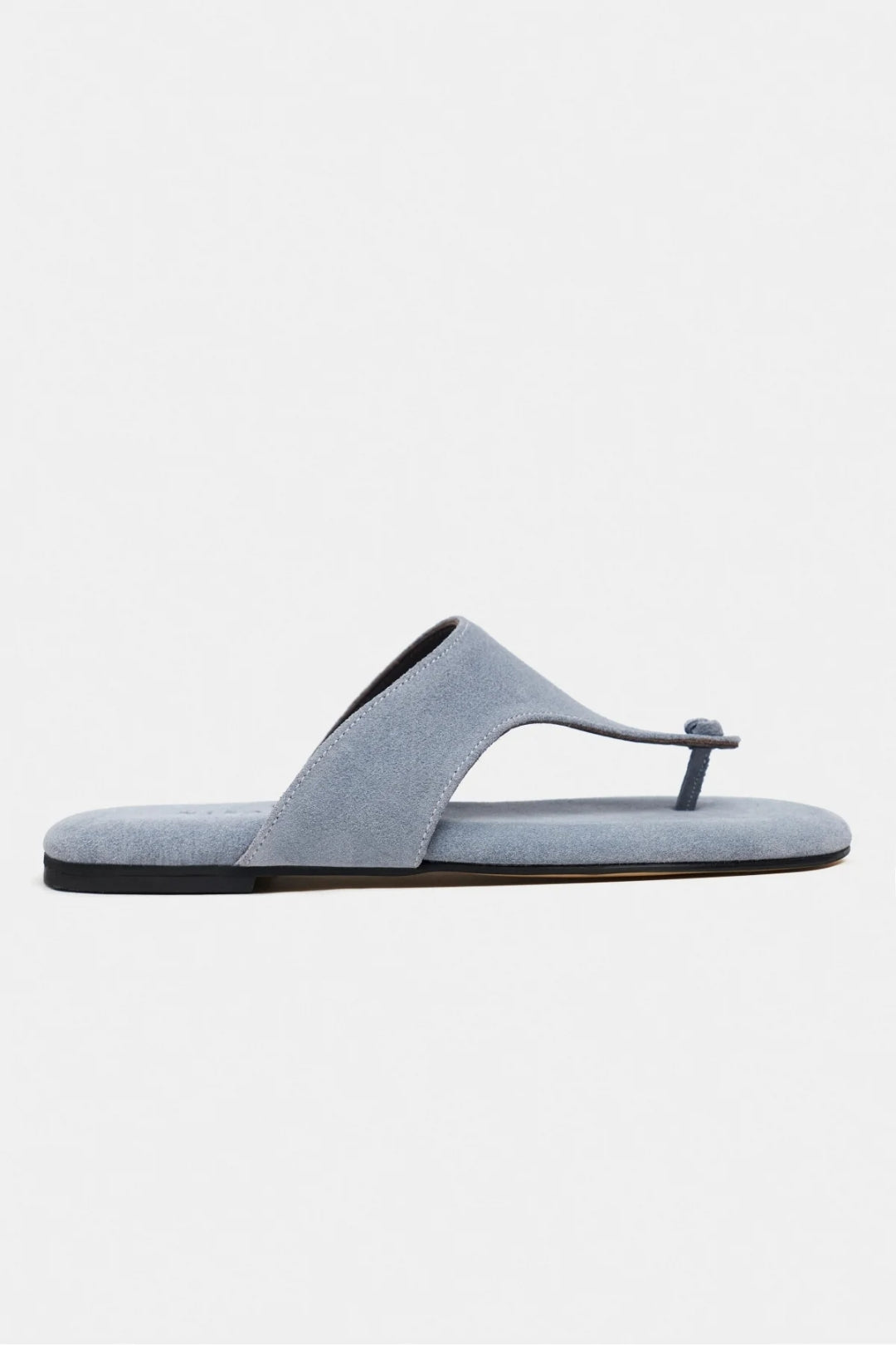 Ravello Handcrafted Genuine Leather Toe-Ring Sandals — Red Suede
