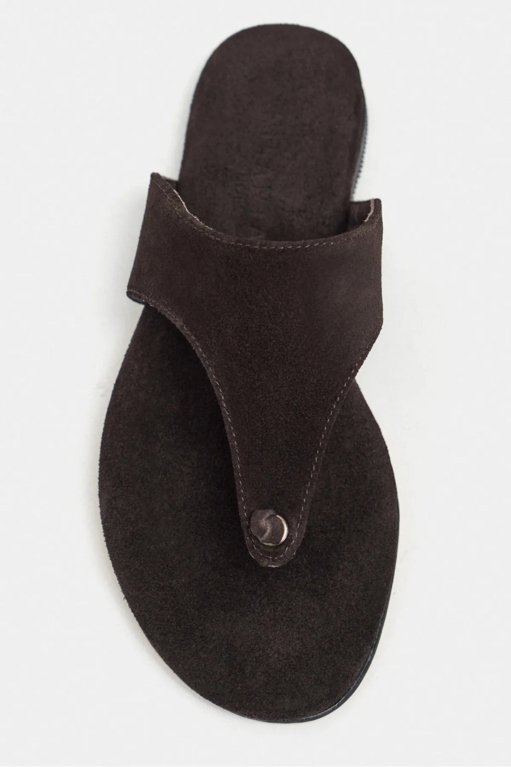 Ravello Handcrafted Genuine Leather Toe-Ring Sandals — Red Suede