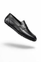 Siyah Hakiki Deri Ultra Esnek Penny Loafer