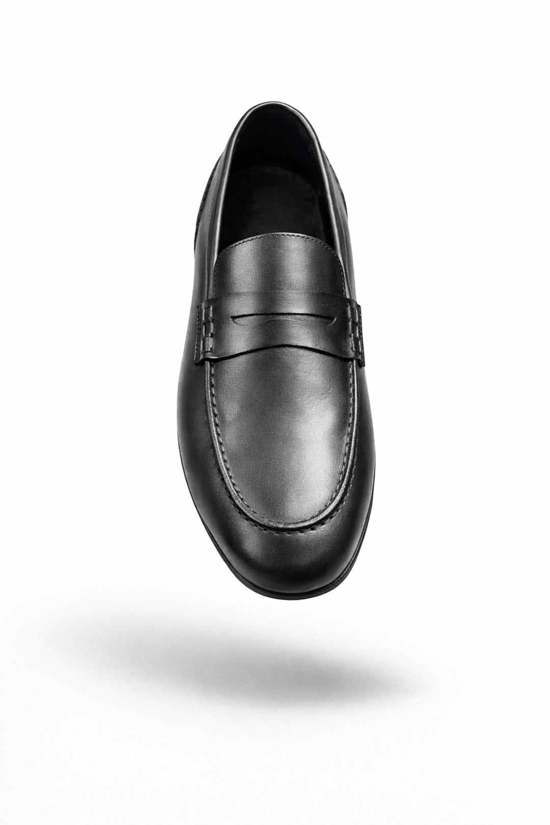 Siyah Hakiki Deri Ultra Esnek Penny Loafer