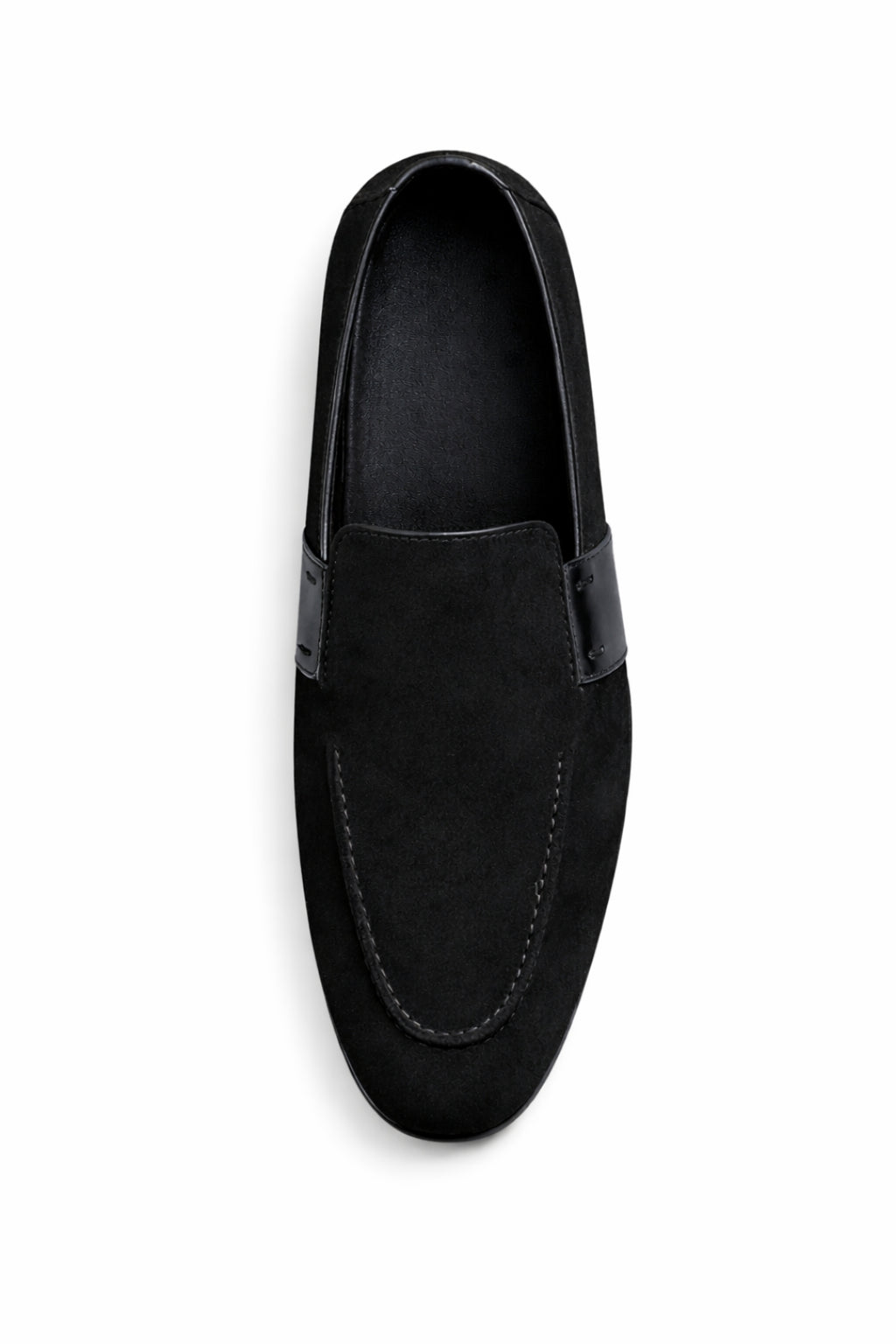 Siyah Hakiki Süet Ultra Esnek Driver Loafer