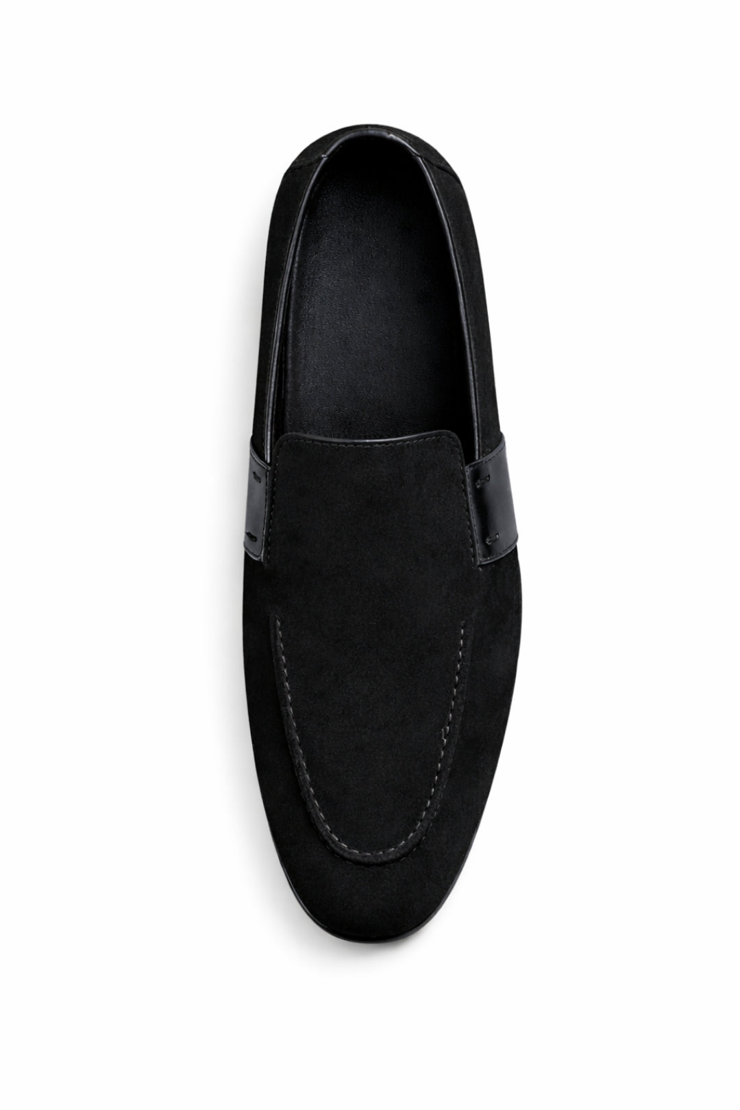 Siyah Hakiki Süet Ultra Esnek Driver Loafer