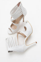 Mina Matte 10 CM Thin Heel Stiletto Shoes – White