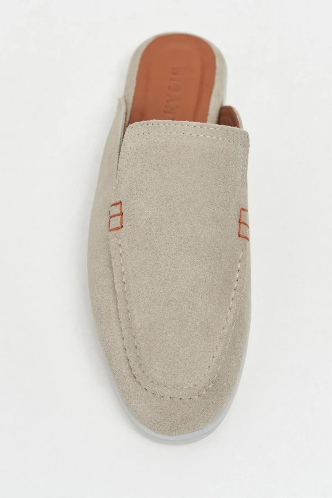 Sorrento – Handcrafted Genuine Suede Leather Mule Loafers – Navy Suede