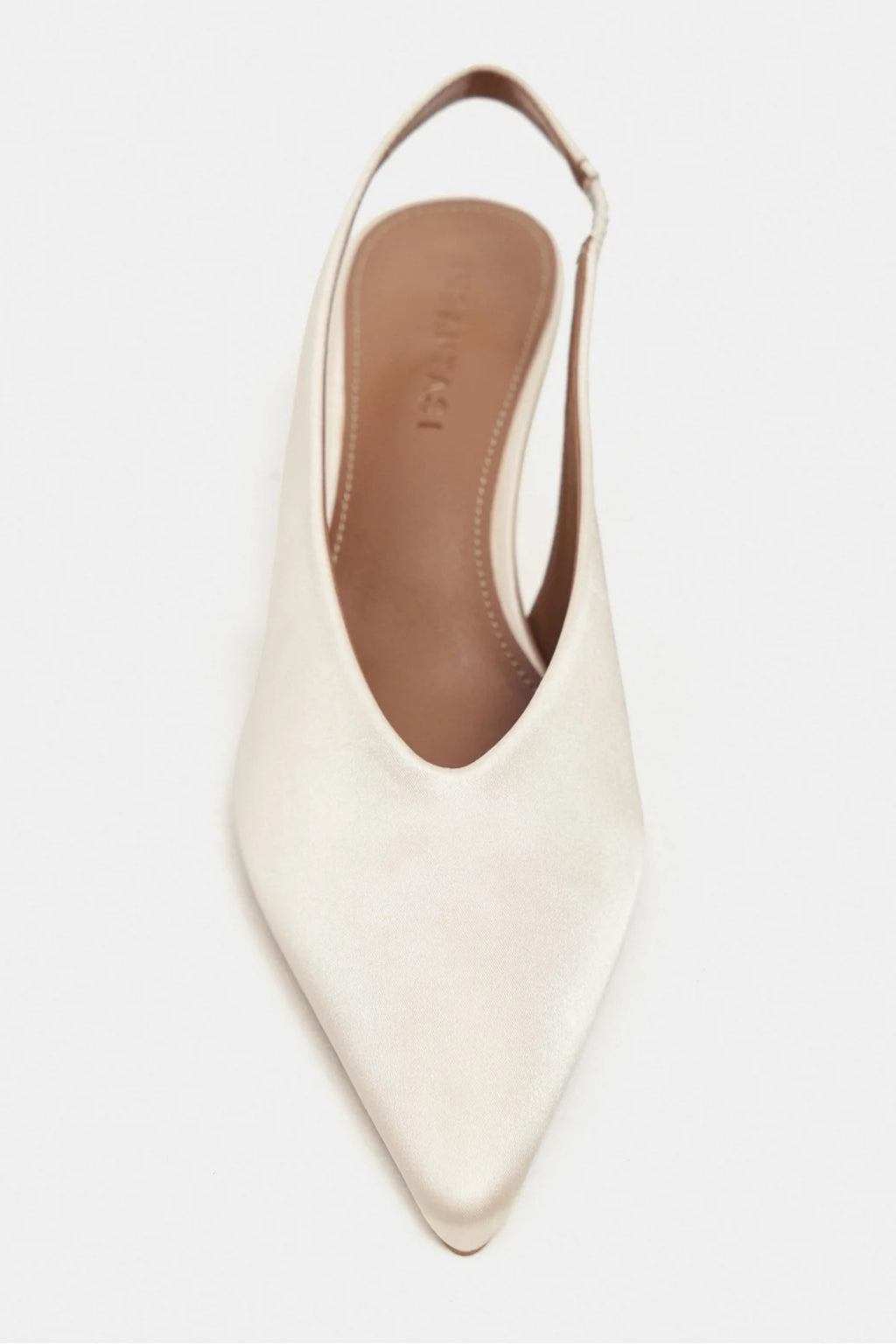 WILSON Satin Slingback Heels – Salmon Satin