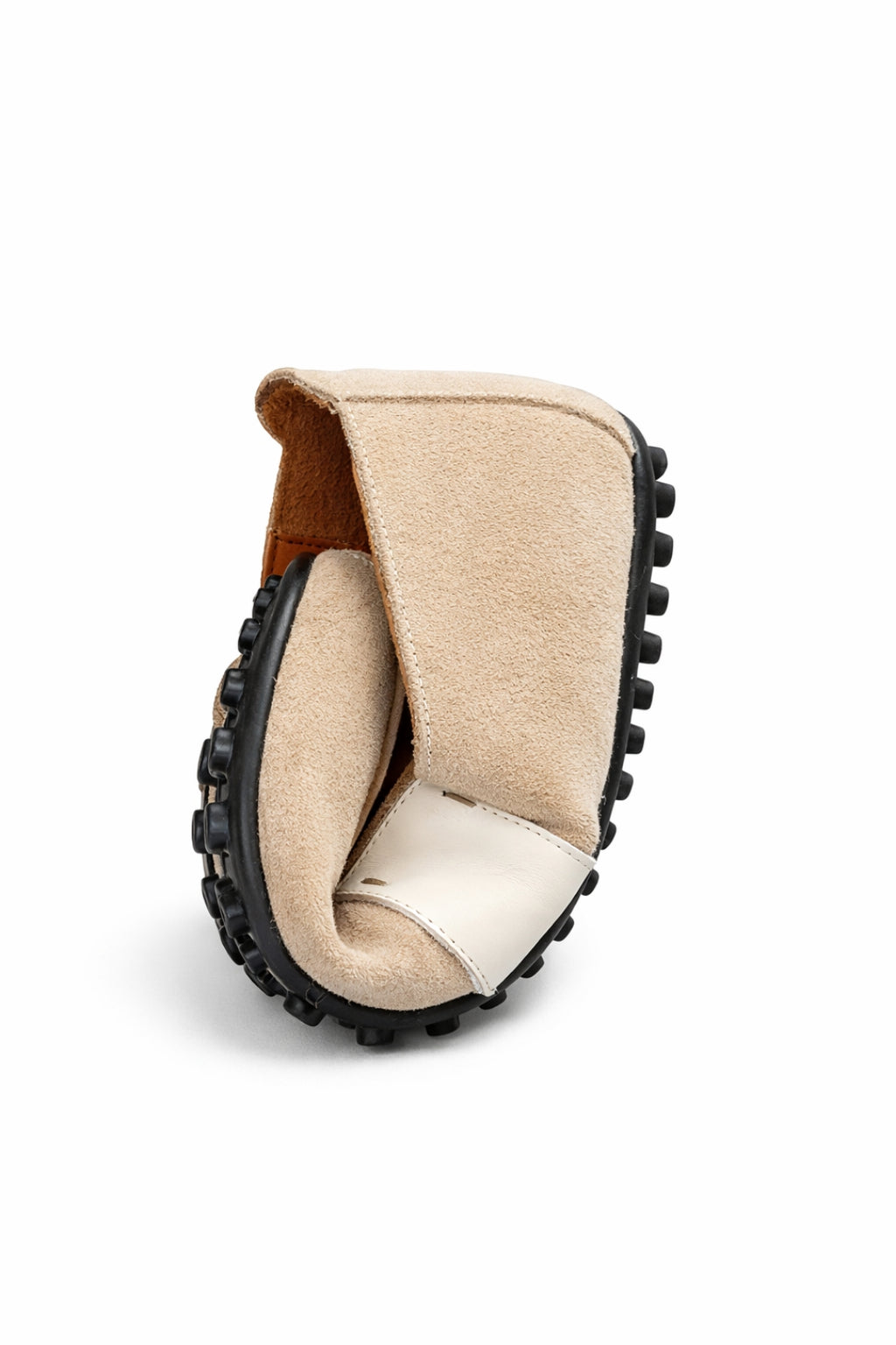 Bej Hakiki Süet Ultra Esnek Driver Loafer
