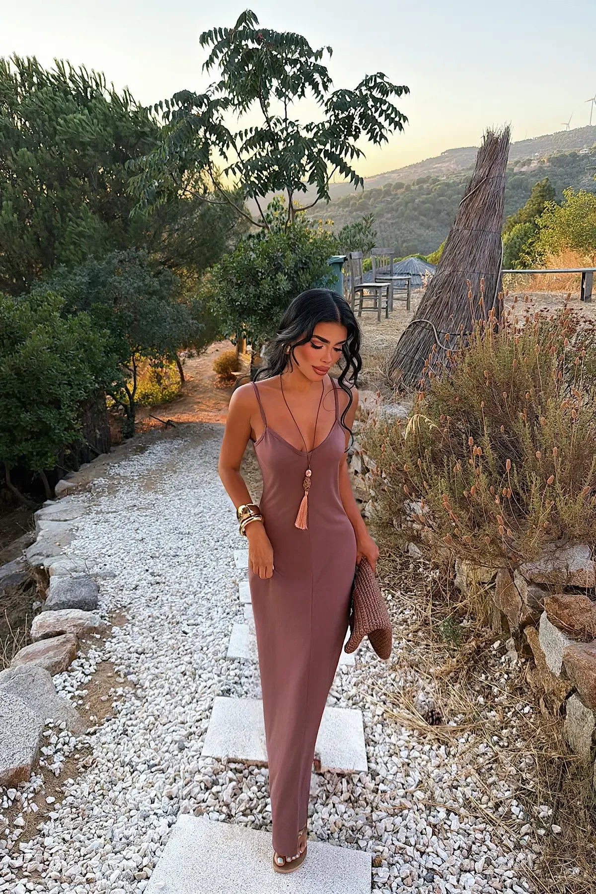 Maristelle Strappy Midi Dress