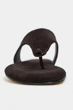 Ravello Handcrafted Genuine Leather Toe-Ring Sandals — Red Suede