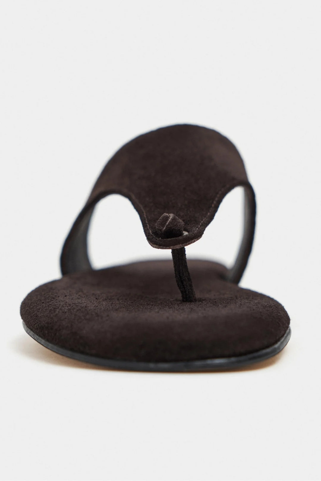Ravello Handcrafted Genuine Leather Toe-Ring Sandals — Red Suede