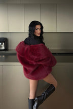 Rufina Luxe Faux Fur Jacket – Cream