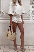 Isadora Open-Back Scuba Two-Piece Set