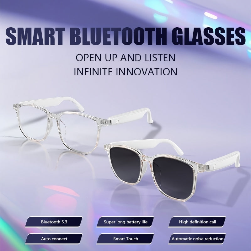 Smart Bluetooth Glasses with Speaker & Voice Assistant – IPX6 Waterproof | Fast US Shipping