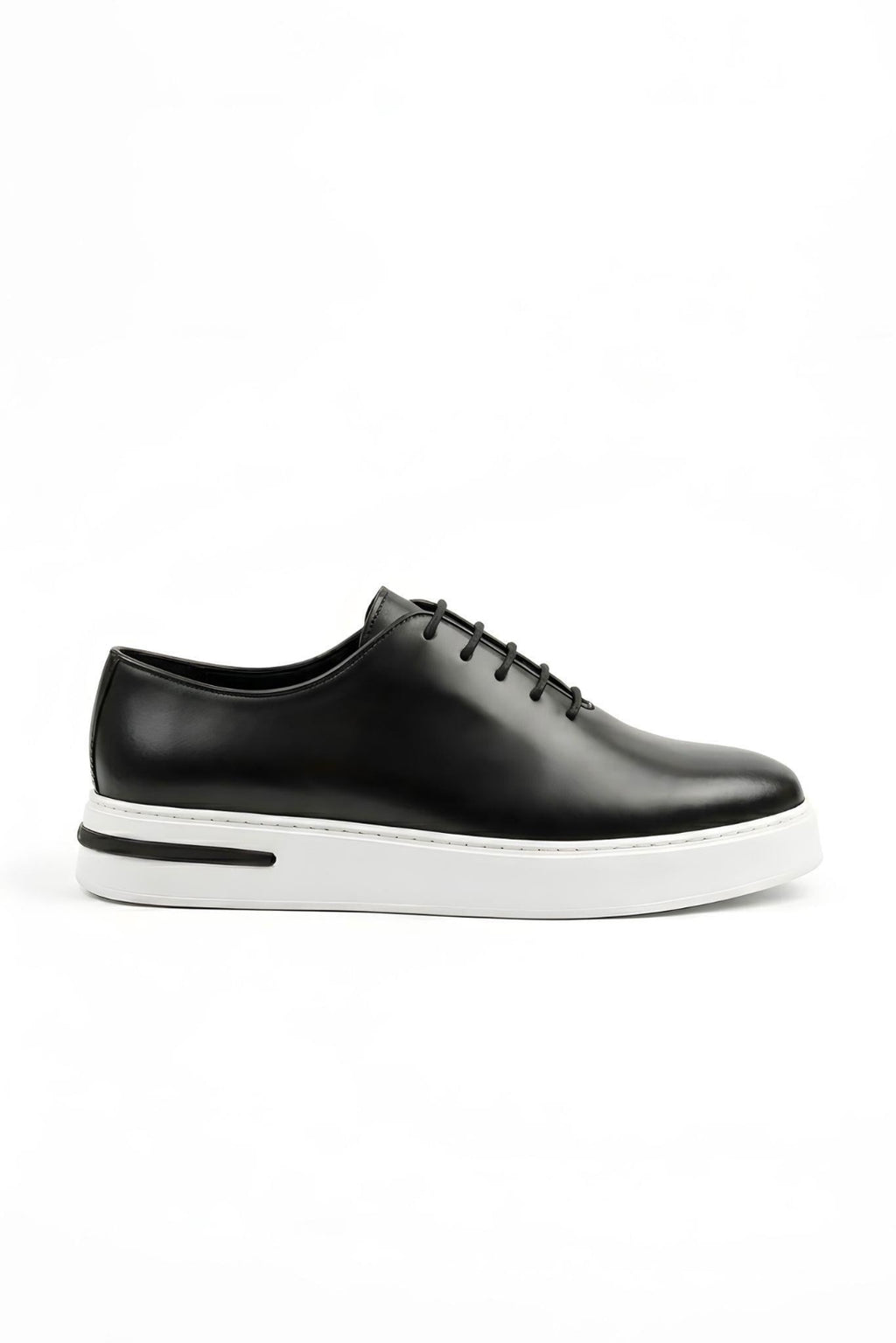 Martin Black 100% Genuine Leather Soft and Lightweight EVA Sole Sneaker