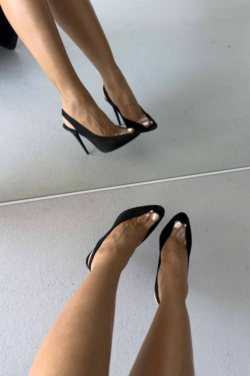 Antonella Şeffaf Detaylı 10 CM İnce Topuklu Stiletto